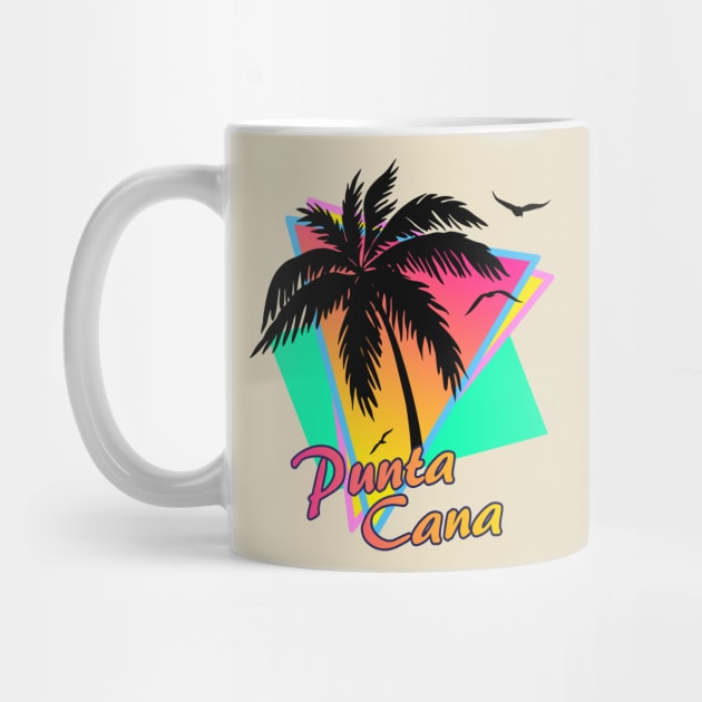 Punta Cana Cool 80s Sunset by Nerd_art